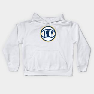 Indy Retro Ball - White Kids Hoodie